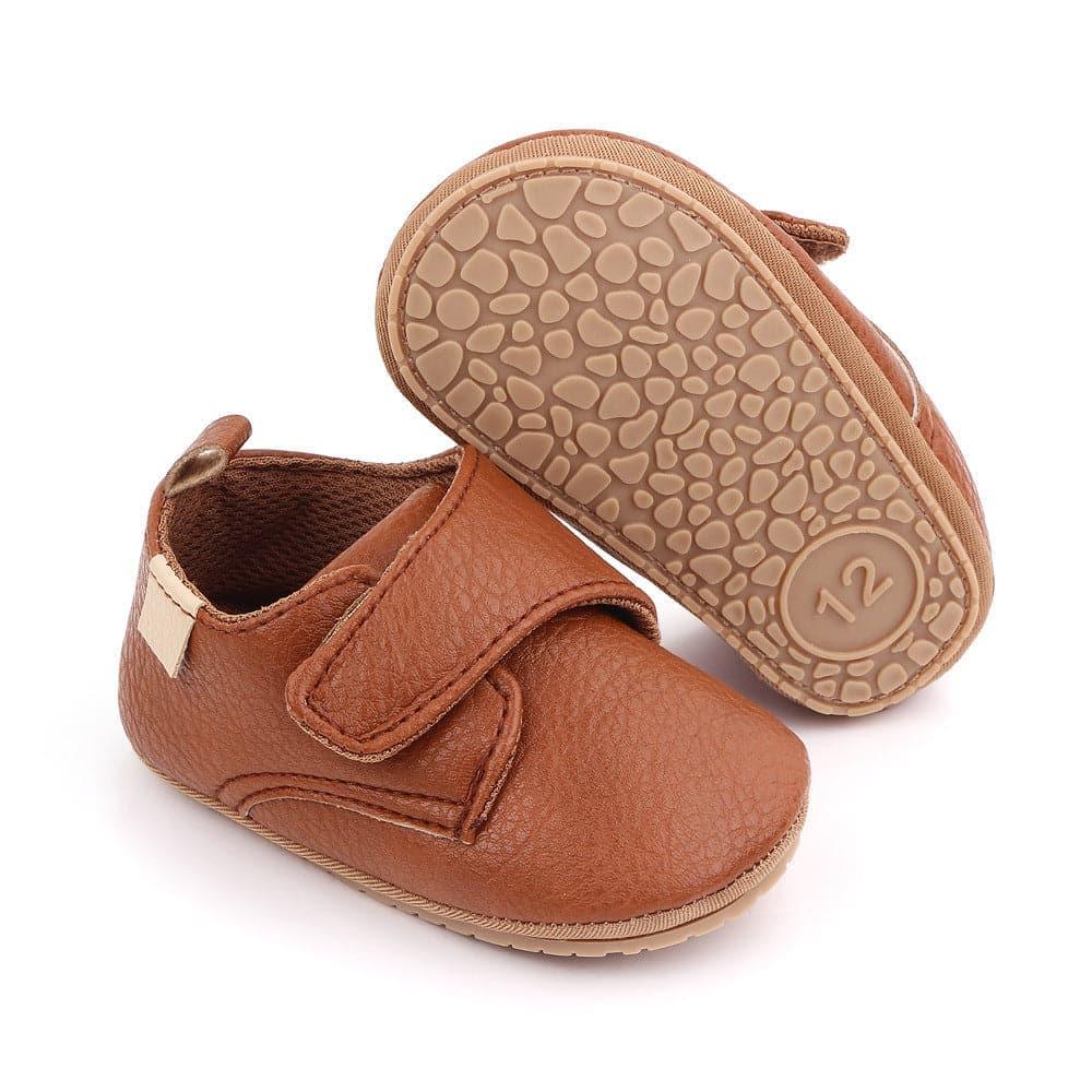 Korean Solid Velcro Toddler Shoes - Angelodini