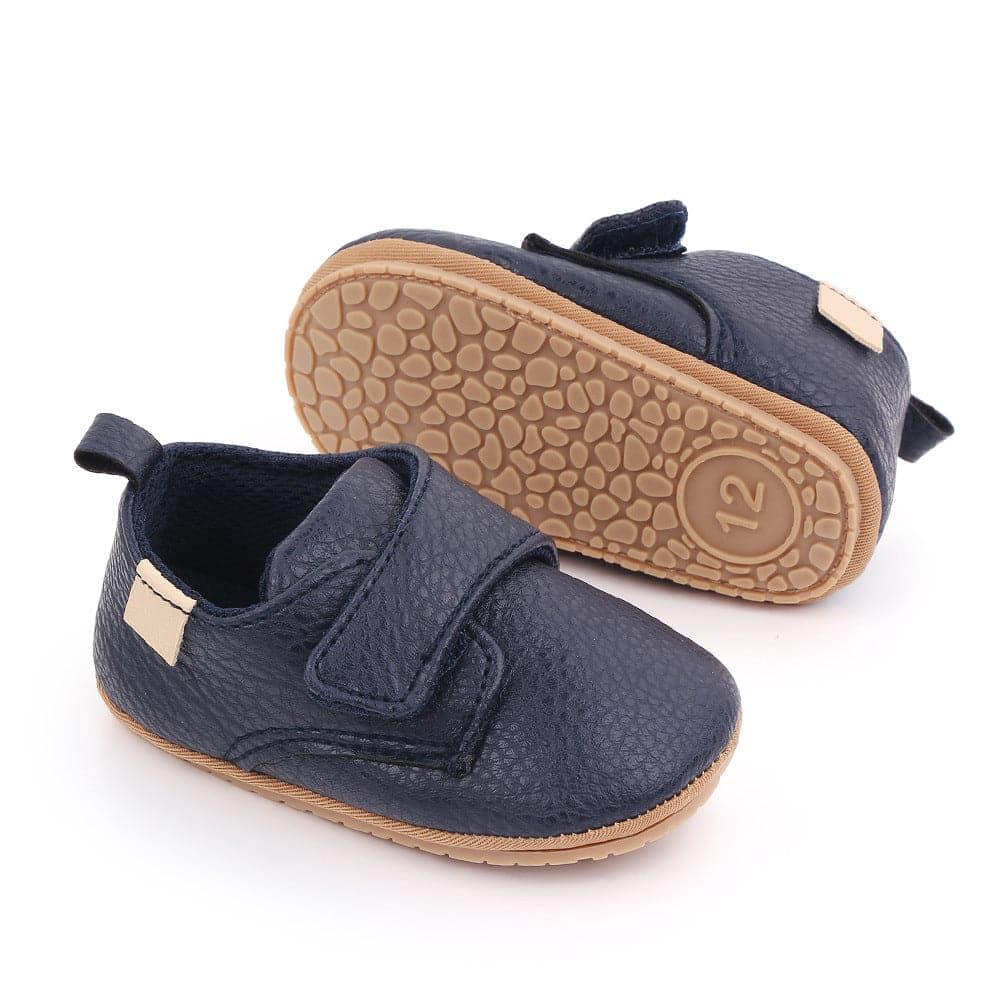 Korean Solid Velcro Toddler Shoes - Angelodini