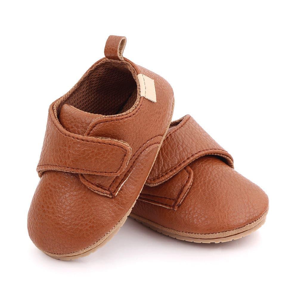 Korean Solid Velcro Toddler Shoes - Angelodini