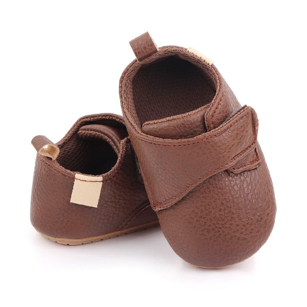 Korean Solid Velcro Toddler Shoes - Angelodini