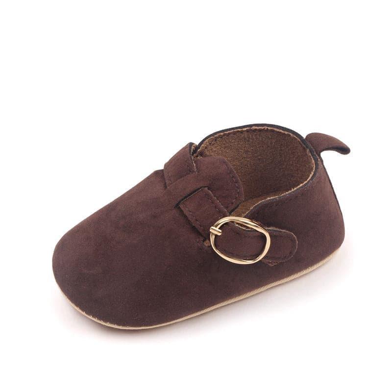 Matte Leather Retro Velcro Toddler Shoes - Angelodini