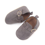 Matte Leather Retro Velcro Toddler Shoes - Angelodini