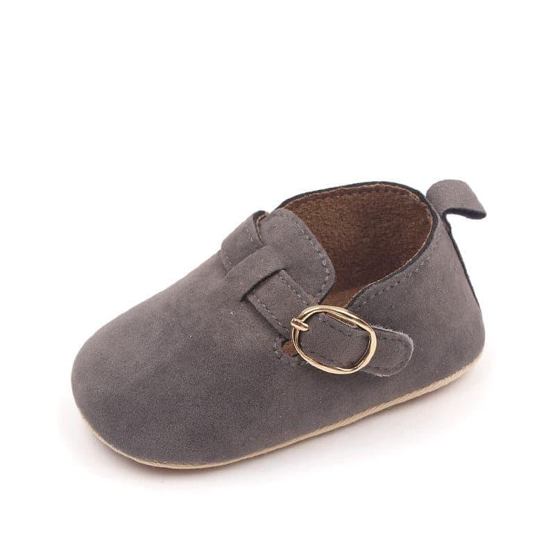 Matte Leather Retro Velcro Toddler Shoes - Angelodini