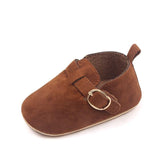 Matte Leather Retro Velcro Toddler Shoes - Angelodini