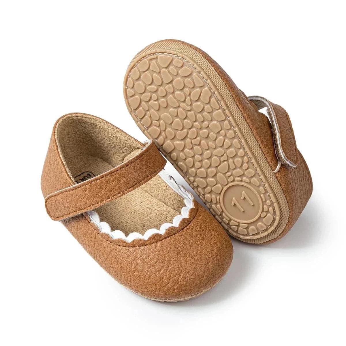 Princess Shoes Baby Girls Casual Rubber Soft Soles Non-slip. - Angelodini